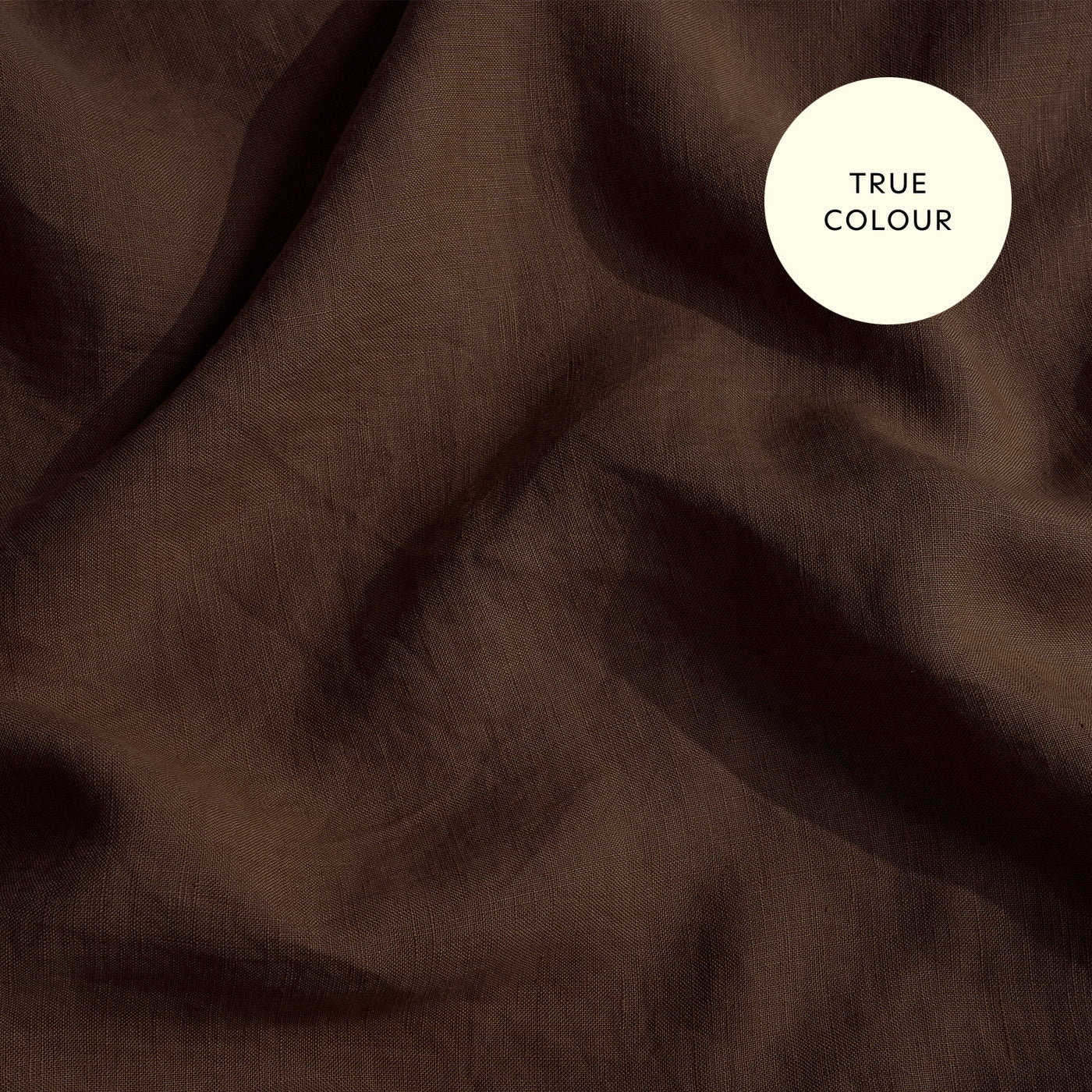 French Flax Linen Quilt Cover in Chocolate - Image 8