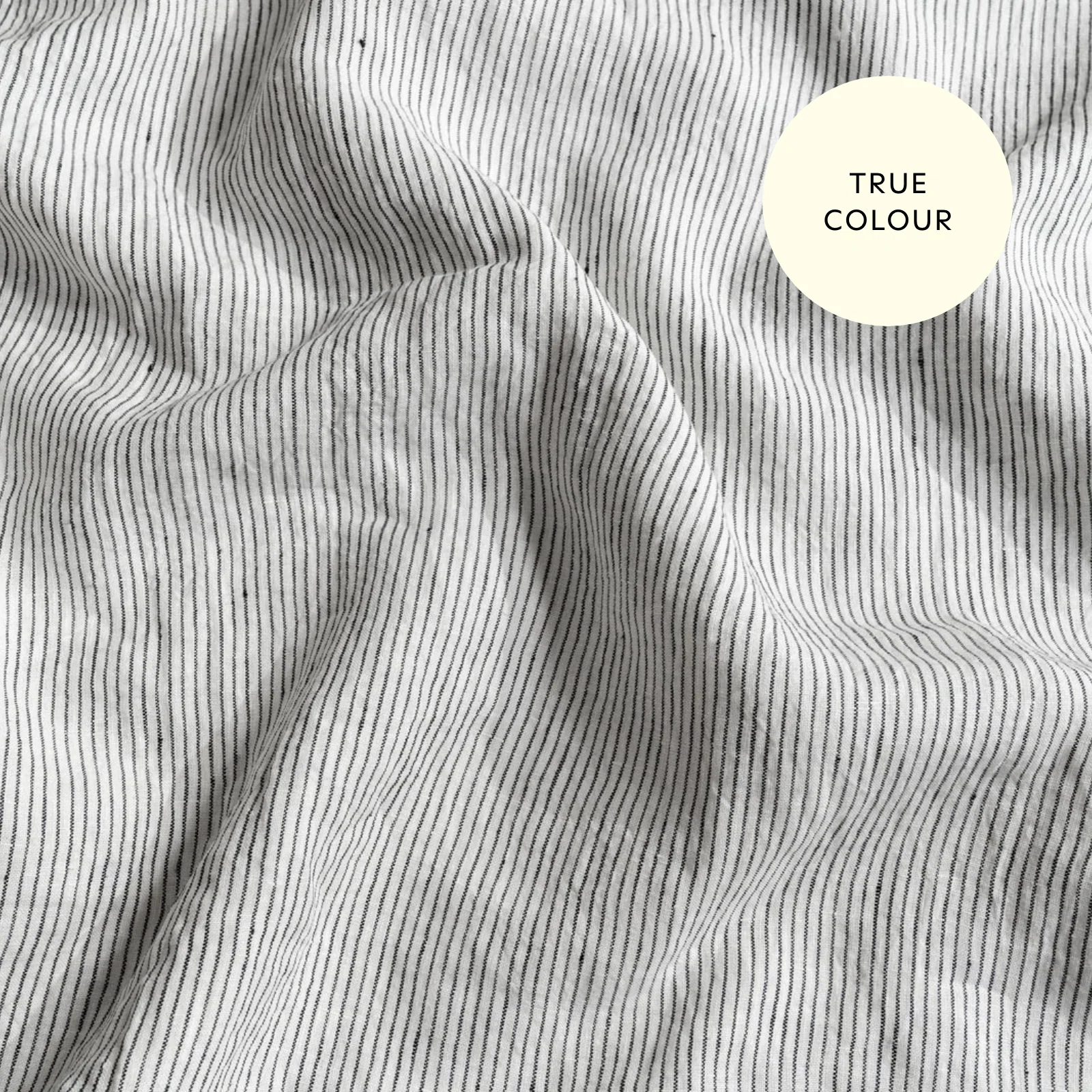 French Flax Linen Double Sided Quilt Cover Set in Sage/Pinstripe - Image 10
