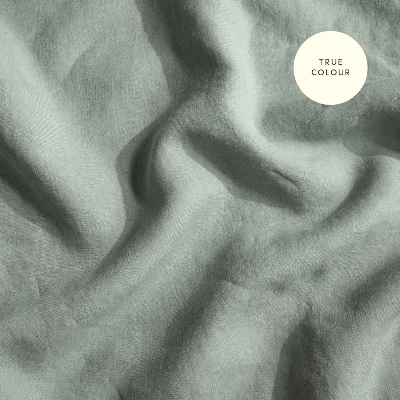 French Flax Linen Quilt Cover in Sage - Image 12