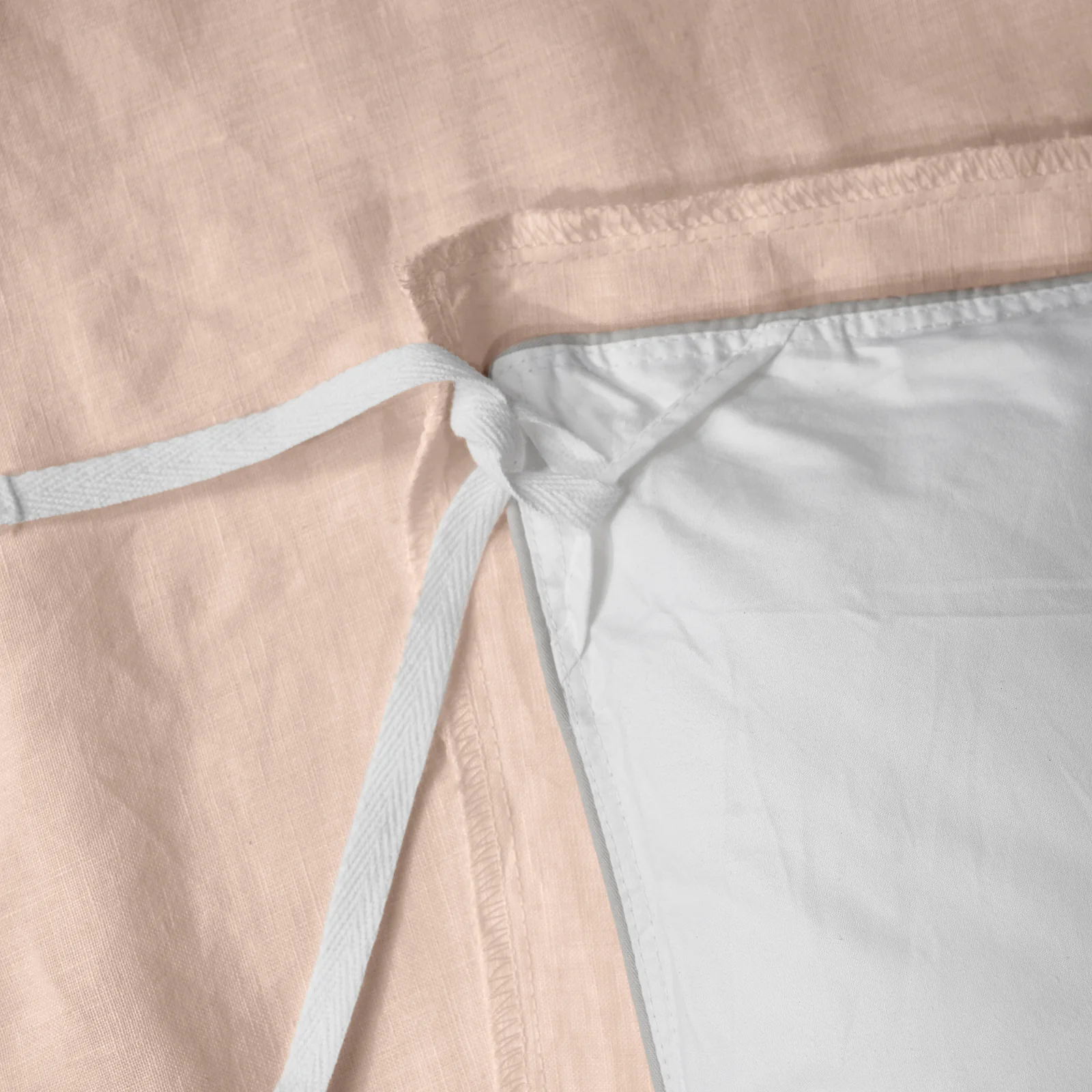 French Flax Linen Quilt Cover in Blush - Image 13