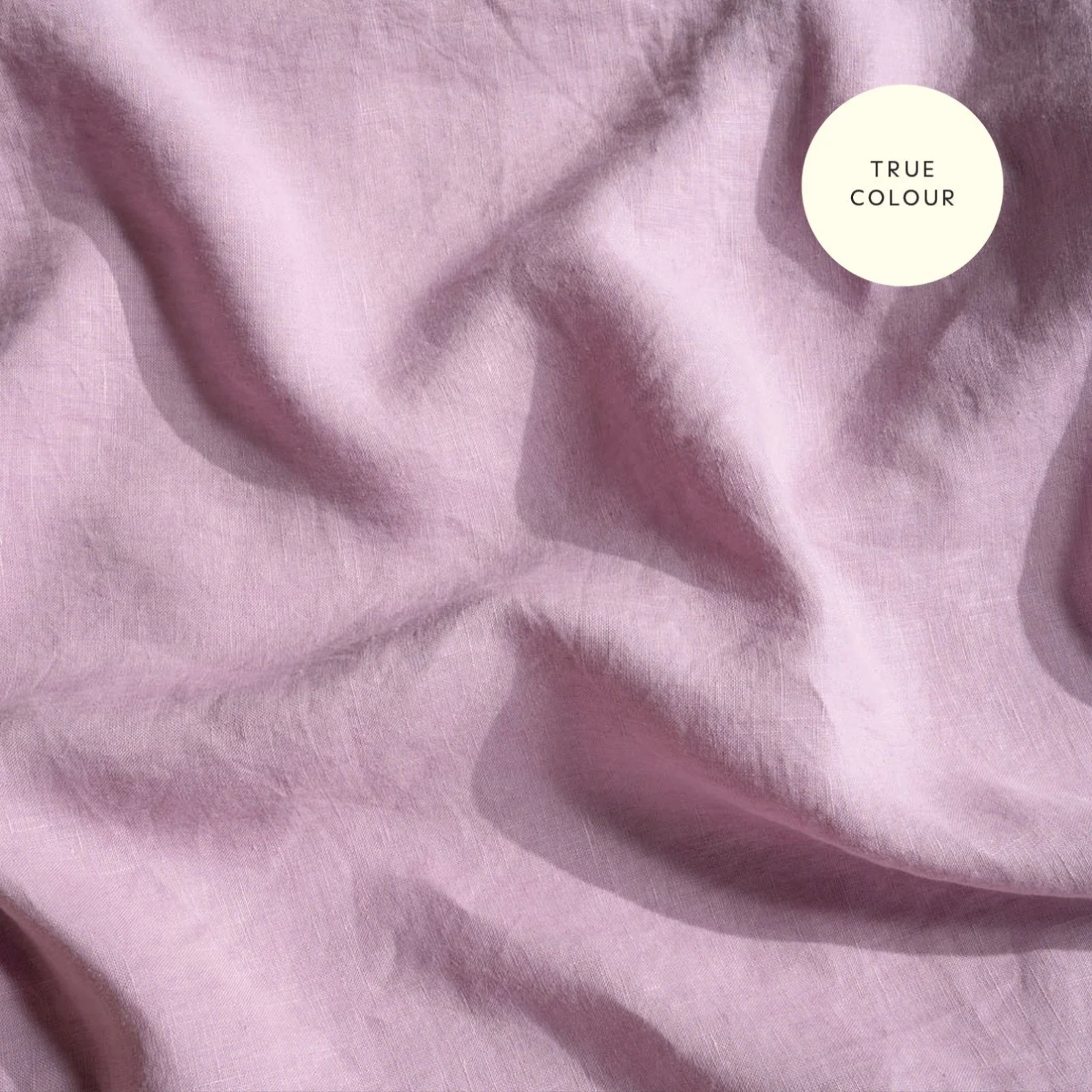 French Flax Linen Sheet Set in Lilac - Image 11