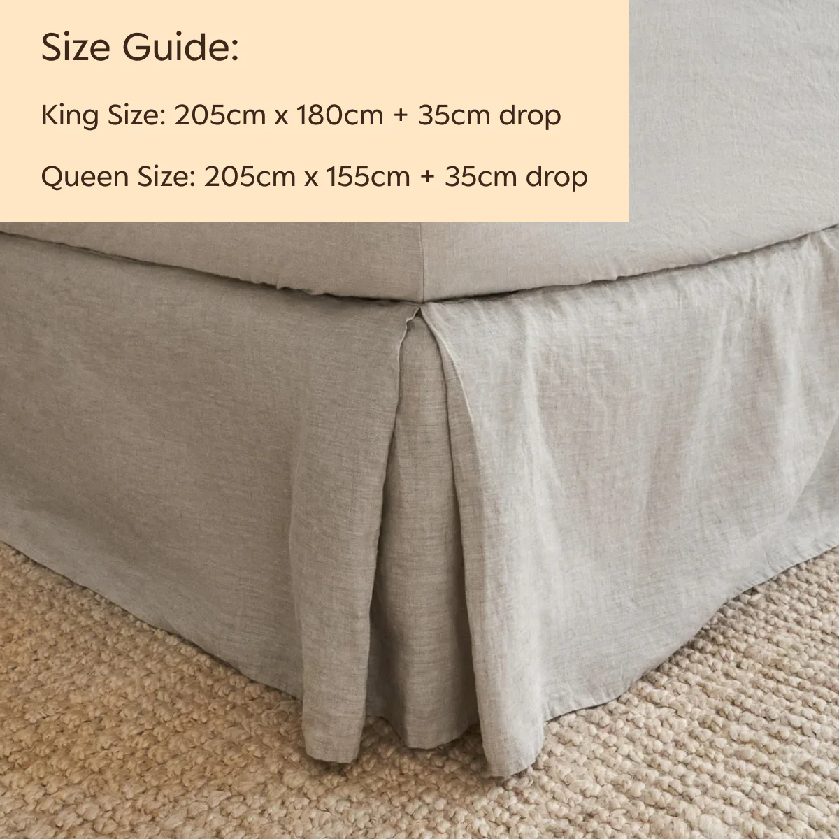 French Flax Linen Valance in Natural - Image 5